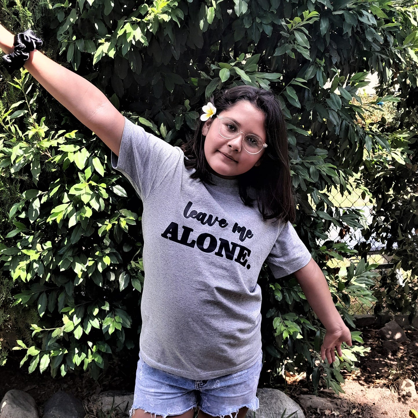 Our "Leave Me Alone" women's t-shirt is professionally screen printed featuring an ashy gray shirt with black lettering. Sometimes, being alone is necessary to focus on your mental health. During my time with PPD, I was in my own little world and I just wanted to be left alone with my baby. While I think the solitude helped me with the emotions I was feeling at the time, it also made me feel lonely and depressed.