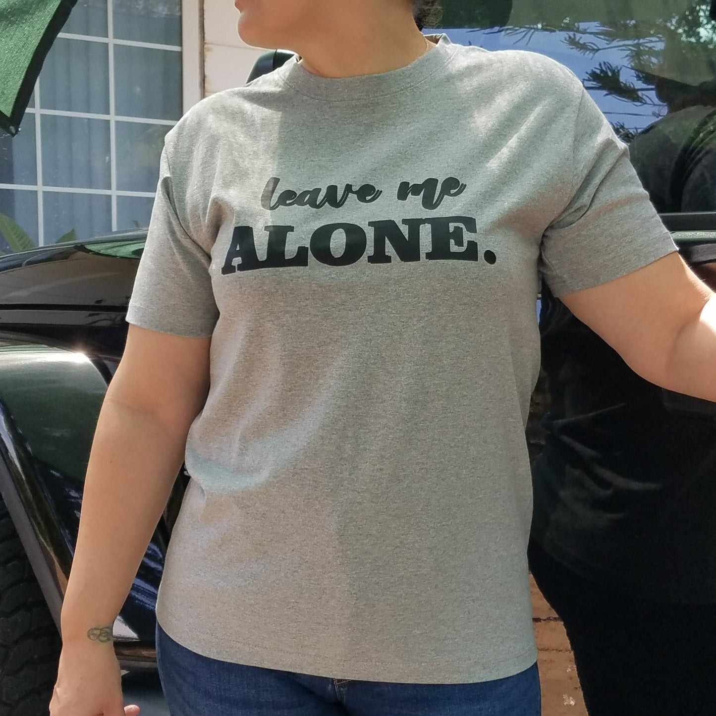 Leave Me Alone Women's PPD T-Shirt with Saying