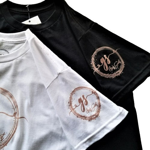 Our Girlz Secret black or white short sleeve T-shirt is a great way not to feel alone, and instead feel part of our Postpartum club, finding solidarity with fellow women experiencing PPD. DETAILS 100% ultra-soft cotton. Black or white short sleeve t-shirt with our logo in pink. Our logo appears on the front and on the left sleeve. Preshrunk. Professionally screen printed. Unisex true to size S to 2XL (see chart in images). Tagless.