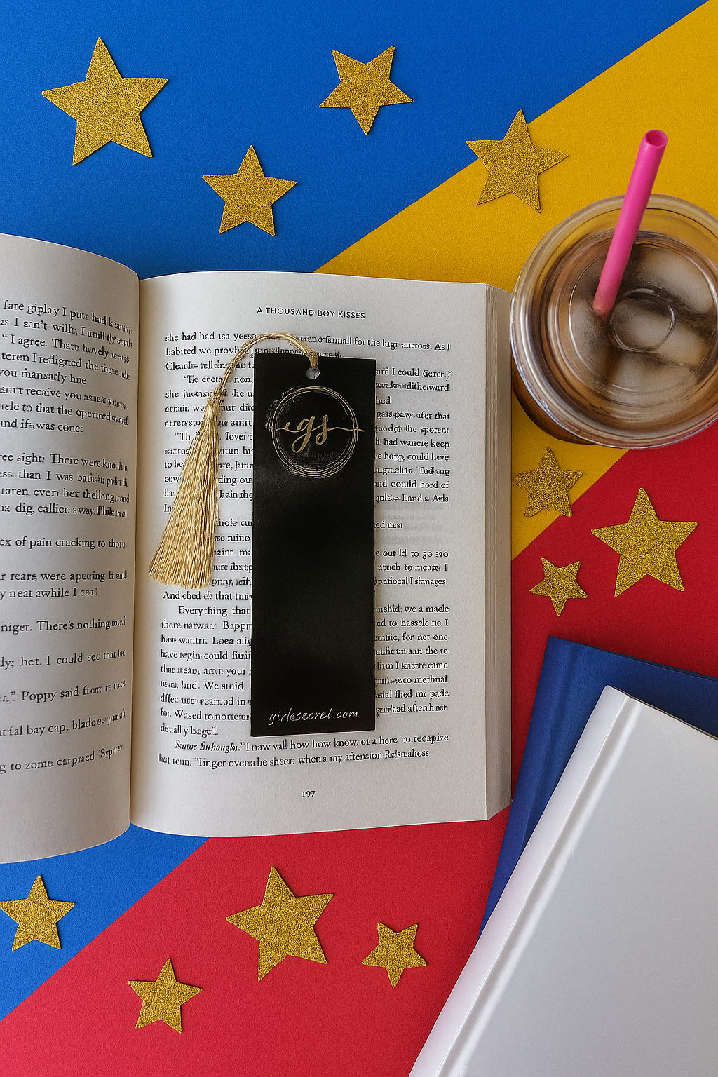 Girlz Secret Black Bookmark with Gold Tassel