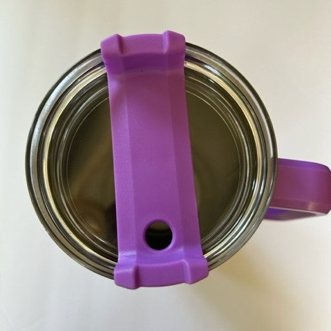 High-Quality Purple 40oz Tumbler with Handle, Lid, and Straw