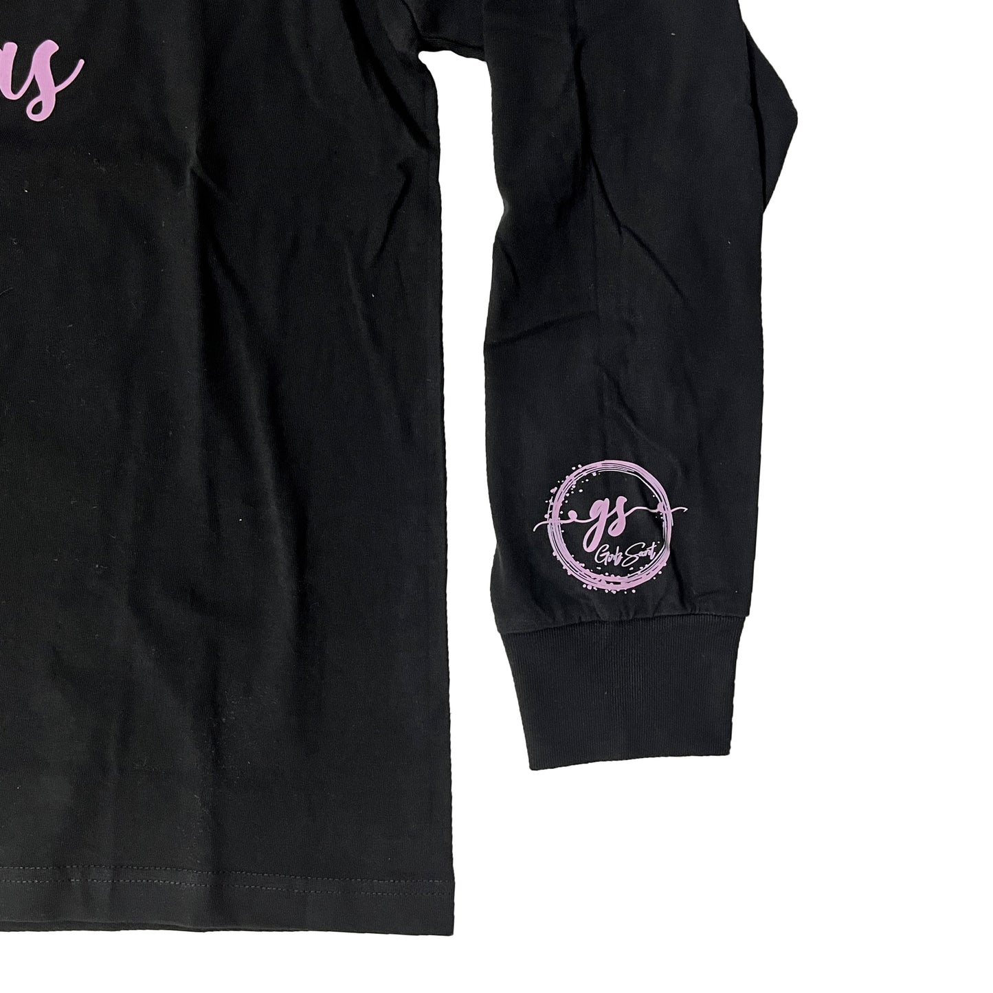 Empower your bad moments with style and strength in our Women's Long Sleeve PPD Shirt, featuring a bold Girlz Secret trademark screen-printed design.  The Bad Moments Black Long Sleeve PPD Shirt is the perfect addition to any wardrobe. This stylish and versatile long-sleeve shirt for women features a unique screen-printed design that perfectly complements its classic black color. 