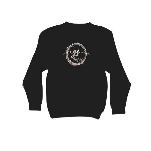 Our Girlz Secret black crewneck sweatshirt is a great way not to feel alone, and instead feel part of our Postpartum club, finding solidarity with fellow women experiencing PPD.  DETAILS  Black crewneck sweatshirt with our logo in pink. The logo appears on the front and back. 50% cotton, 50% polyester. Preshrunk. Professionally screen printed. Sizes women's S to 2XL (see chart in images). Tagless.